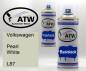 Preview: Volkswagen, Pearl White, L87: 400ml Sprühdose + 400ml Klarlack - Set, von ATW Autoteile West.